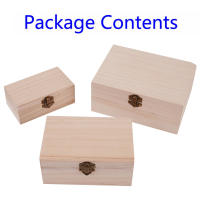 Caja de Madera de Alta Calidad S/M/L con Tapa Artesanal y Encaje Cuadrado para Decoración del Hogar y Almacenamiento de Suministros - details 0