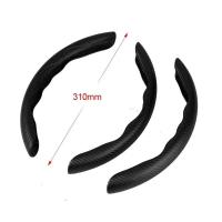 Protector antideslizante para volante de coche, fibra de carbono, accesorios de interior de coche, 2/3 piezas. - details 5