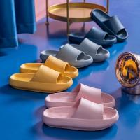 Zapatillas de suela gruesa para hombre y mujer, sandalias suaves de EVA, para el hogar Chanclas de playa, antideslizantes, talla grande 36-45 - details 5