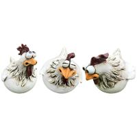 Decoración de valla de pollo divertida para jardín, granja, escultura de gallina, artesanía de arte - details 5