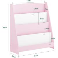 Librería Infantil para niños Estantería para Juguetes con 4 Compartimentos Abiertos 80 x 30 x 88 cm - details 27
