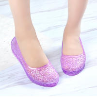 Sandalias de cabeza de cristal femeninas, bolso de verano de plástico, fondo plano de estudiante - details 10