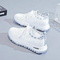 2025 Nuevos Zapatos Deportivos Casuales para Mujer de Un Pedal, Tejidos, Blancos y Pequeños, Voladores - details 3