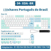 Teclas XDA en español, ruso, japonés, coreano, francés, diseño ISO para teclado mecánico Cherry MX - details 1
