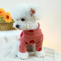 Pijama de Tercera Mano de Cuello Alto para Mascotas Vestidillo de Amor Rosa Delgado para Perros y Gatos Traje de Casa para Tamaños Pequeños y Medianos - details 0