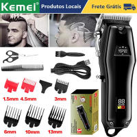 Kemei-cortadora de pelo eléctrica hine para hombre, cortadora de pelo profesional con pantalla LCD, recargable por USB, inalámbrica, para barbero - details 0
