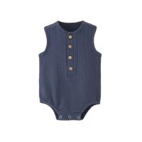 Mono de lino y algodón para bebé recién nacido, pelele sin mangas, suave, agradable para la piel, cómodo y fino, Verano, 100% - details 5