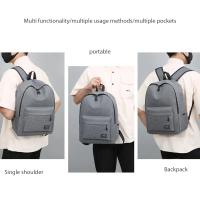 Mochila de nailon de gran capacidad para estudiantes, mochila de ocio al aire libre, mochila de viaje de negocios - details 14