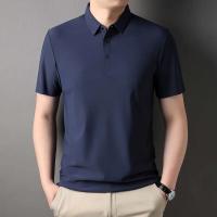 Nueva camiseta personalizada de verano de alta gama para hombre, Polo de marca de moda de negocios de manga corta de color sólido, cómodo y transpirable - details 23
