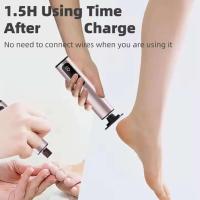 Lima eléctrica 2 en 1 para pies, pedicura, producto para eliminar la piel muerta, recortador de callos, herramienta recargable para el cuidado de los pies - details 15