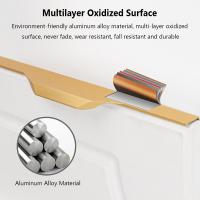 Perilla moderna de aleación de aluminio para puerta de armario, tirador oculto para cajón de cocina - details 6