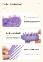 Juego de Peine para Pelo de Trigo de Cinco Piezas Estilo Masaje de Lavado de Pelo - details 6