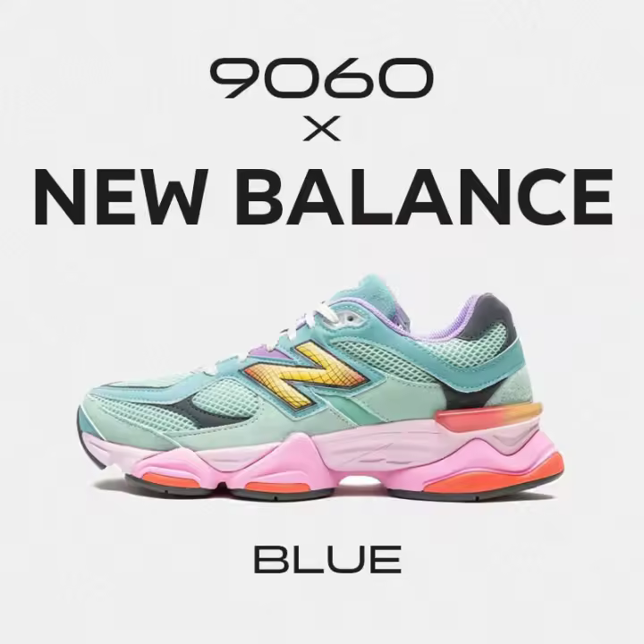 Leten 100% original 9060 Zapatillas Azul polvo U9060WRB Zapatos deportivos casuales para hombres y mujeres Zapatos de trabajo - 1