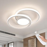 Plafón de Techo LED Blanco 40W GOECO, Aluminio, 3000-6500K, Regulable con Control Remoto, Iluminación Interior - details 5