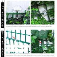Panel de pared de plantas artificiales DIY, vida eterna, estera de hierba verde falsa duradera, sin riego, pared de fondo de césped Artificial verde - details 8