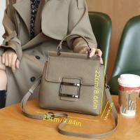 Bolso Cruzado de Cuero Genuino para Mujer Versátil Estilo de Bolso de Mano con Cierre Magnético - details 2