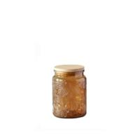 ANSQU Juego de 2 frascos de vidrio con tapas, frascos de almacenamiento de vidrio vintage de 23.7 onzas líquidas, frasco de galletas para azúcar para encimera de cocina, despensa, frasco de dulces con - details 11