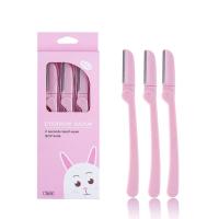 Navaja de Afeitado para Mujer Herramienta de Cuidado Facial Removedor de Vello Cepillo para Cejas Trimmer Seguro (3 piezas) - details 11
