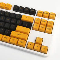 Teclas de teclado mecánico personalizado, Kit de bricolaje, PBT, 149 teclas, CSA, perfil DYE-SUB, estilo inglés, negro, amarillo - details 2