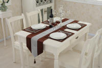Corredor de Mesa de Terciopelo Plateado Moderno ANUMEI Cubierta de Mesa Gris Negro Decorativo Material Poliéster Hecho en China - details 15