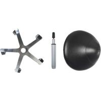 Taburete Ajustable Trabajo Taburete con Ruedas para peluquería Cocina Oficina salón de Belleza, Silla giratoria heces (Negro) - details 5