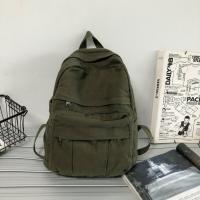 Mochila Mujer Lona, Estilo Retro, Gran Capacidad, Estudiante, Moda Coreana - details 42