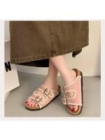 Chanclas de plataforma con suela gruesa para mujer, ropa de exterior de verano 2025, nuevas sandalias de playa para mujer - details 1