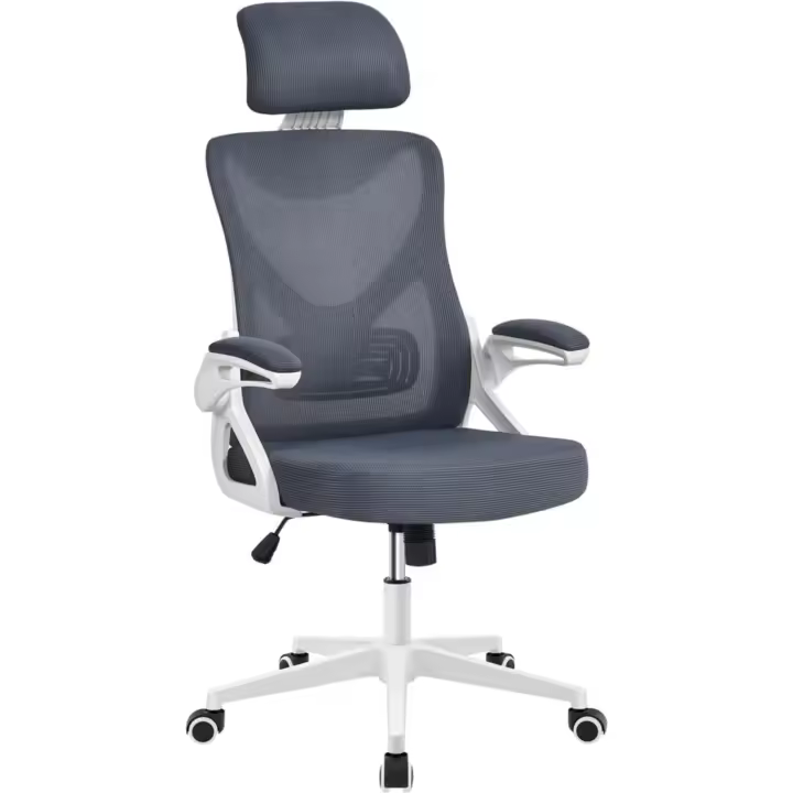 Silla de Oficina Ergonómica Silla Reposabrazo Silla Ajustable Oficina Trabajo con Reposacabeza Silla Giratoria - 1
