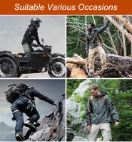 Chaqueta de Senderismo Impermeable para Hombres en Invierno-Otoño Abrigo Suave de Carcasa Táctica a Prueba de Viento con Capucha Ideal para Pesca, Acampar, Escalar - details 3