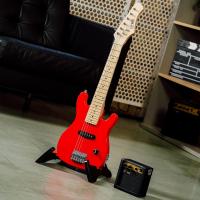 Pack de guitarra eléctrica de tamaño 1/4 para niños principiantes de 3rd Avenue, amplificador portátil de 5 W, cable, funda de transporte, púas y correa, Rojo - details 5