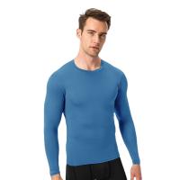 Camiseta de compresión de manga larga para hombre, moldeador de cuerpo ajustado y capa base, ropa de gimnasio para hombre - details 6
