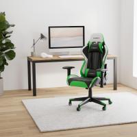Gaming Profesional, reposabrazos ajustables 2D, pistón clase 4, giratoria, mecanismo de mariposa, cojín lumbar y cervical, color negro/blanco/azul - details 52