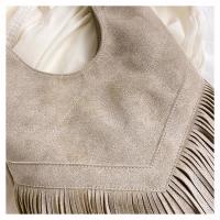 Bolso grande de viento para mujer, bolsa de hombro de cuero abrasivo con flecos, a la moda, Europa y Estados Unidos, 2025 - details 24