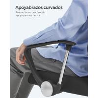 Silla ergonómica para Sala de Reuniones, Asiento Giratorio, Asiento Acolchado, Regulable en Altura e inclinable, Capacidad de Carga 120 kg, Negro - details 7