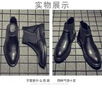 Botas Chelsea de cuero de ante premium para hombre, tobillo de moda de diseñador italiano, 2021 - details 6