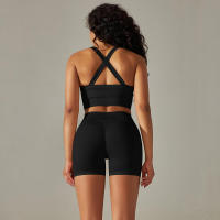 Conjunto de yoga para mujer, leggings y top de cintura alta, chándal sin costuras, tres conjuntos de entrenamiento para ropa de gimnasio - details 10