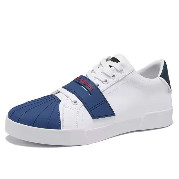 Nuevo diseño de moda de alta calidad, barato, para hombres, negocios de verificación, Japón, desnudo, blanco, joven, plano, 44, zapatos americanos calientes de fábrica - 1
