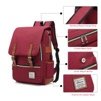 Mochila escolar adolescentes para portátil con puerto de carga USB, elegante mochila de viaje resistente al agua - details 24
