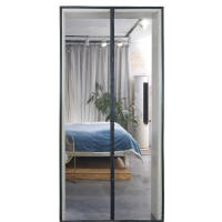 Mosquitera magnética para puerta de balcón, pantalla magnética automática (140x220 cm, blanco) - details 0