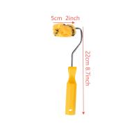 Rodillo de pintura pequeño de 5,08 cm, juego de mini rodillos de pintura profesional de 11 piezas para pequeños proyectos de plantillas de bricolaje, mango cómodo para pintar tuberías, vallas, muebles, paredes y más. - details 3