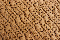 Bolso de mano de ocio étnico francés, hombro tejido Vertical, Cuadrado de hierba de verano - details 7