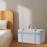 Bolsa de almacenamiento de edredón de tela no tejida, bolsa de embalaje plegable de gran capacidad para mudanzas, ahorro de espacio con cremalleras y asas - details 7