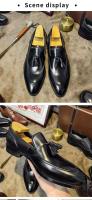 Zapatos náuticos casuales de cuero para hombre con suela de goma suave de nuevo diseñador - details 6