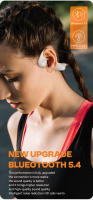 Auriculares de Conducción Ósea IPX8 Impermeables Deportivos Inalámbricos Bluetooth 5.4 con Sonido HiFi Estéreo Ideal para Natación - details 5
