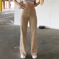 Nuevos jeans de mujer, pantalones de mezclilla rectos de cintura alta y ajuste slim para mujer - details 3