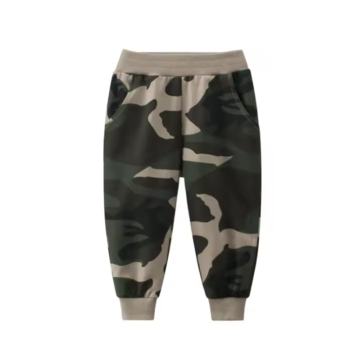 Ropa para niños de marca pantalones para niños 2025 ropa de otoño nuevos pantalones de chándal para niños pantalones de camuflaje - 1