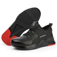 Zapatos de trabajo de seguridad con aislamiento de 6KV para hombres y mujeres, zapatos de cuero negros impermeables, zapatos de cocina antideslizantes, botas indestructibles - details 22