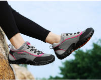 Zapatos de senderismo de marca para mujer, zapatillas deportivas de montaña antideslizantes impermeables para exteriores, cómodas zapatillas de senderismo y escalada - details 14