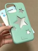 Funda de Teléfono de Cuero con Superficie de Espejo de Estrella Anti-Caída, Silicona Suave para iPhone 14, 15 Pro Max, 13 Pro, 12, 11 - details 7
