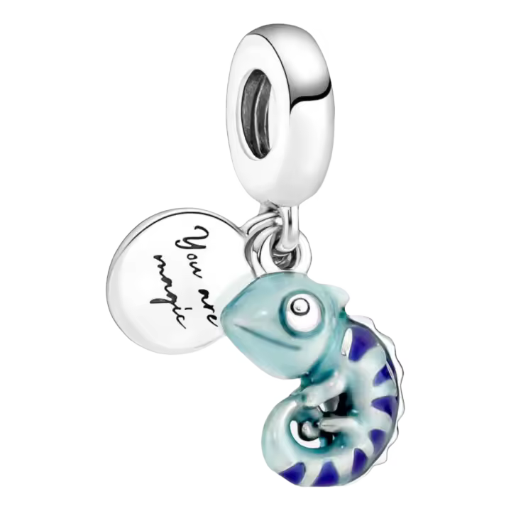 Colgante de plata de ley camaleón Charm791676C01, incluye Ca original - 1